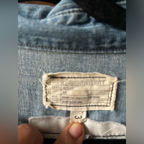 CURRENT ELLIOT | the perfect denim shirt | size medium - Picture 9 of 11